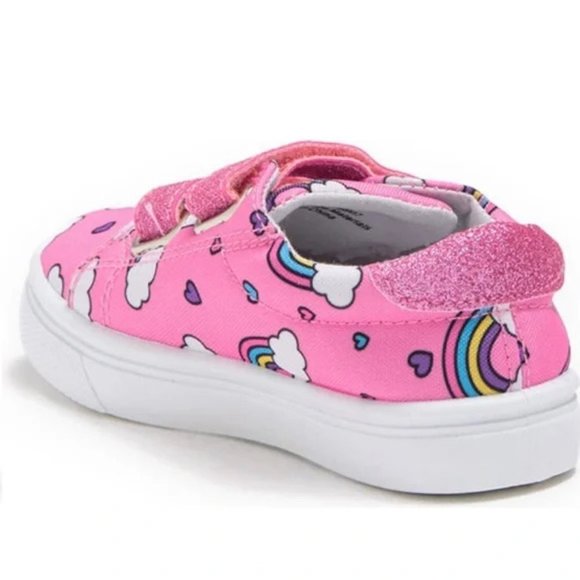 🆕 | Nanette Lepore | Rainbow Canvas Sneaker | Size 5 Toddler - Picture 3 of 6